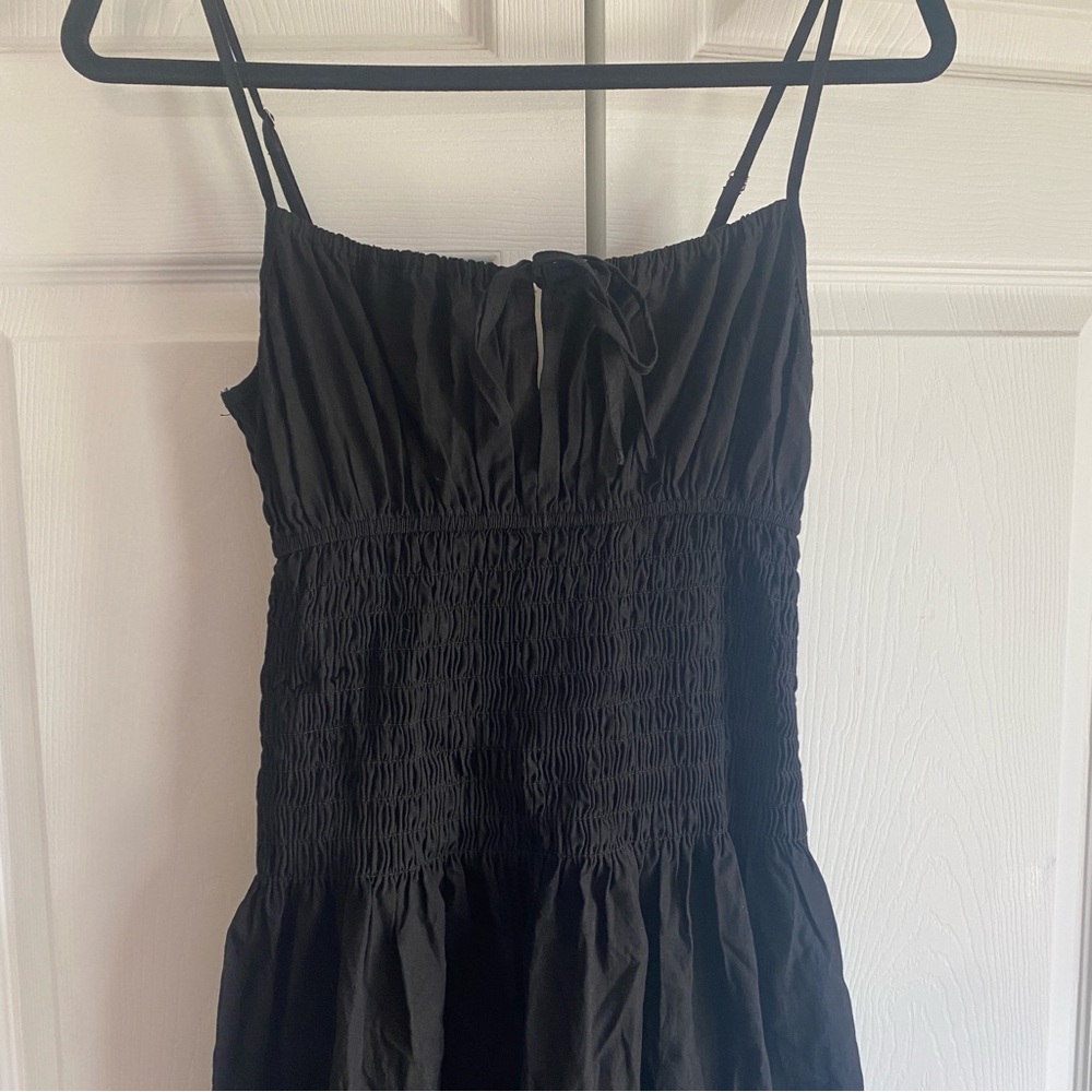 Ciao Lucia Barbara Dress Smocked Bodice BLACK LARGE - Picture 7 of 9